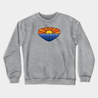 Sunset + Ocean Waves Crewneck Sweatshirt